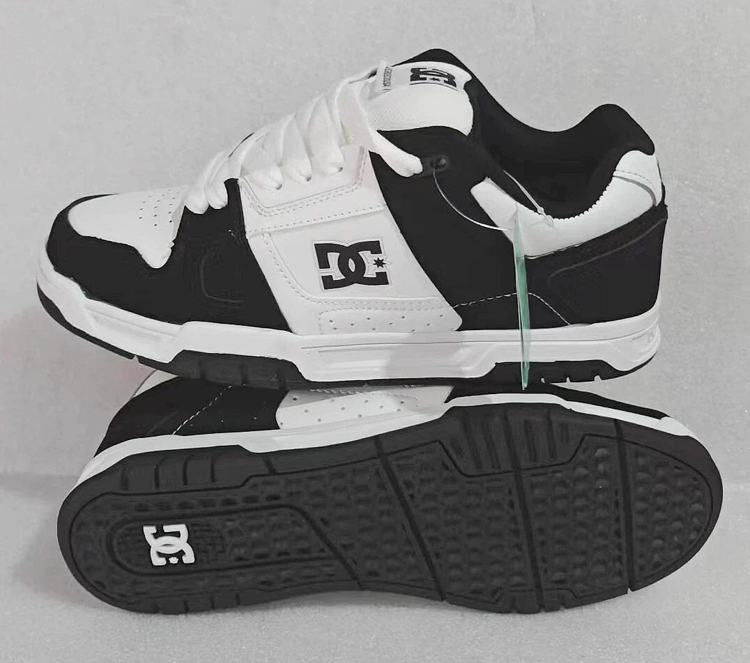 DC Men's Stag Low Top white black