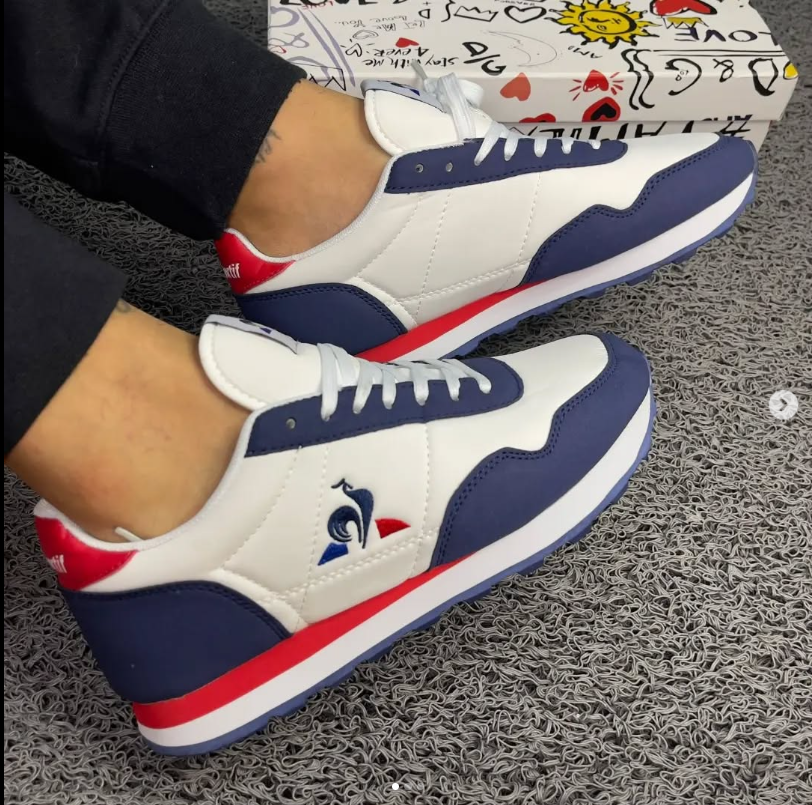 Le Coq Sportif Blanco y Azul