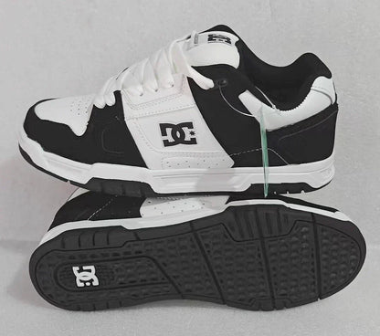 DC Men's Stag Low Top white black